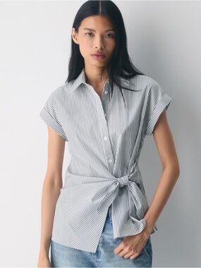 Aritzia Babaton Blueprint Poplin Shirt